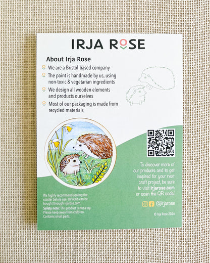 Individual Coaster Kit — Hedgehogs