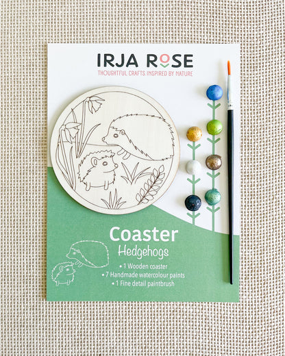 Individual Coaster Kit — Hedgehogs