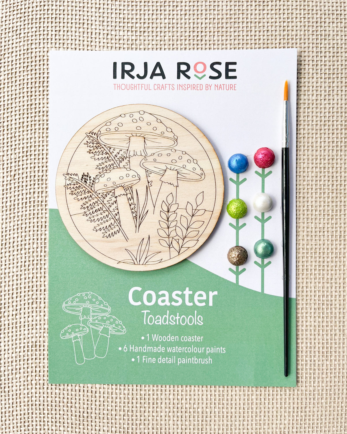 Individual Coaster Kit — Toadstools