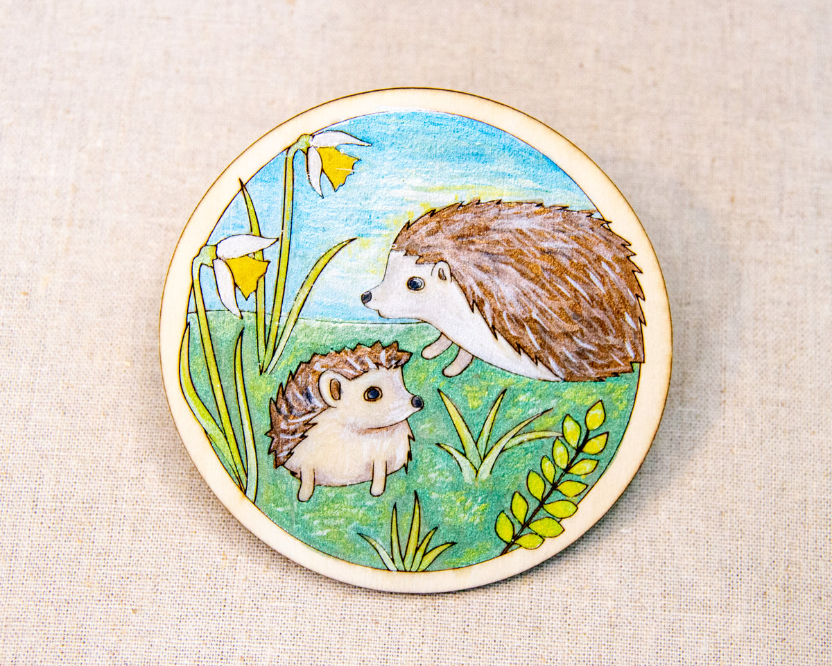 Individual Coaster Kit — Hedgehogs