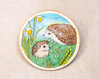Individual Coaster Kit — Hedgehogs
