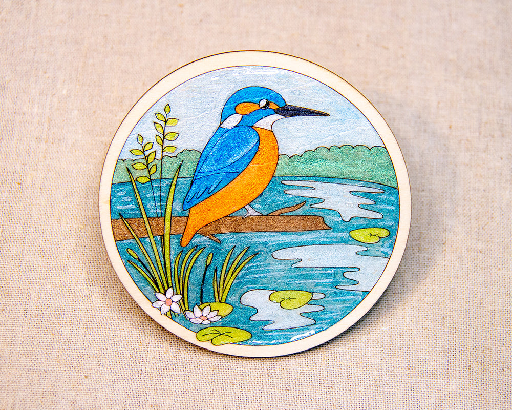 Individual Coaster Kit — Kingfisher