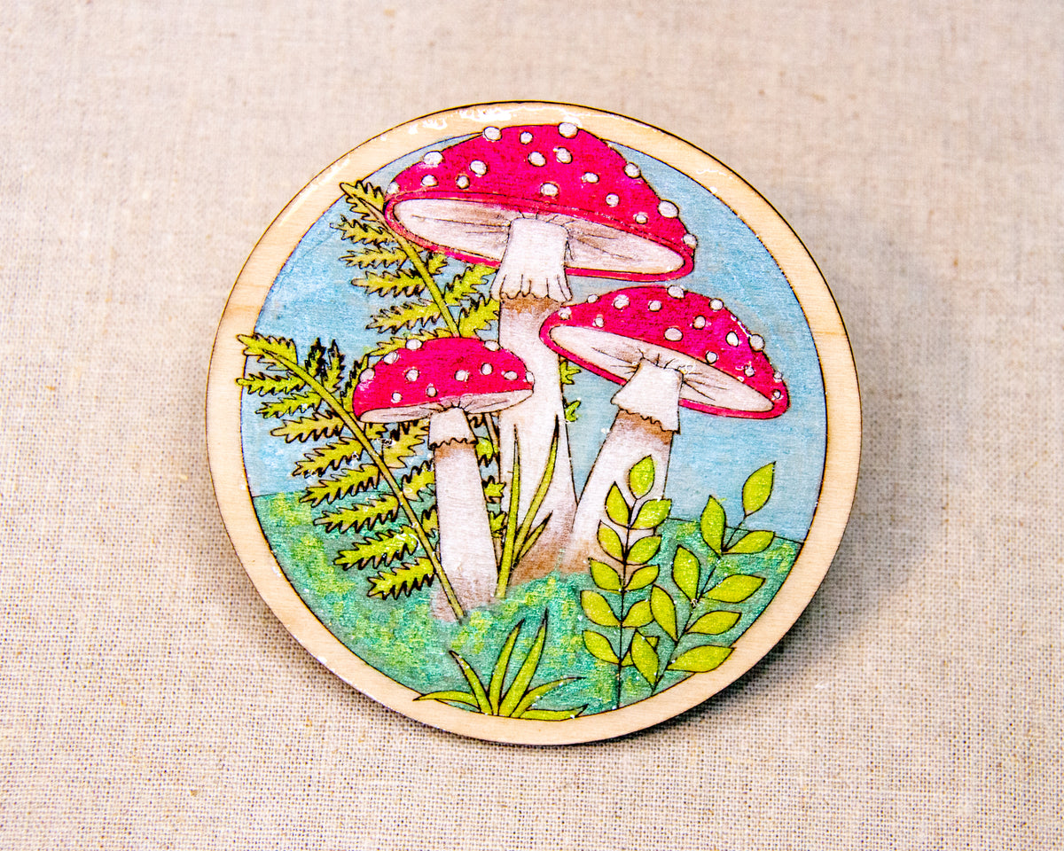 Individual Coaster Kit — Toadstools